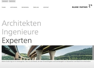 Website Architekten Ingenieure Bluhm Partner