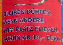 Plakat Deutscher Tennis Bund - Motiv „Fliegen“