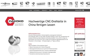 Website-Text CNC-Drehteile China